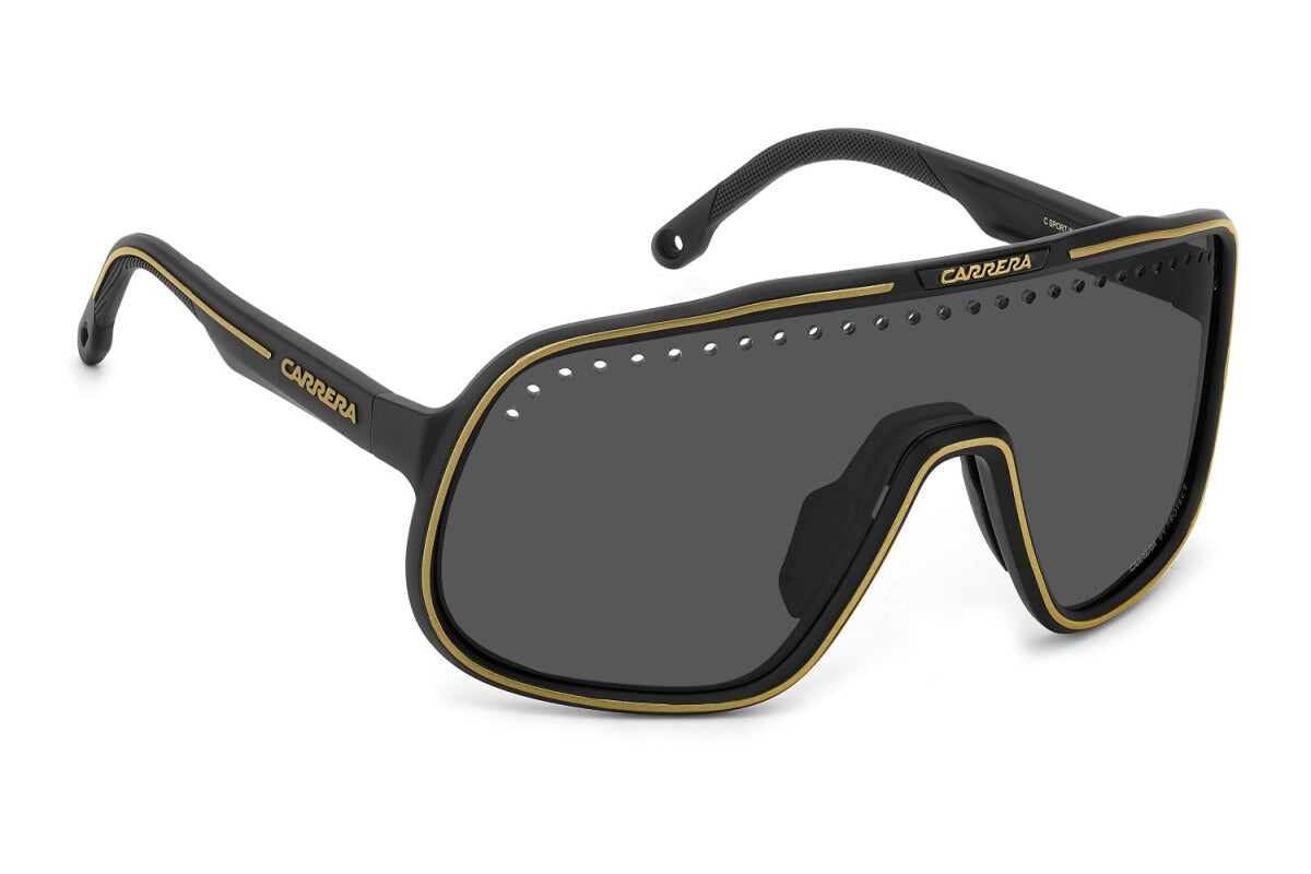 Carrera Lentes de Sol, Marco Negro con Dorado — Caballero