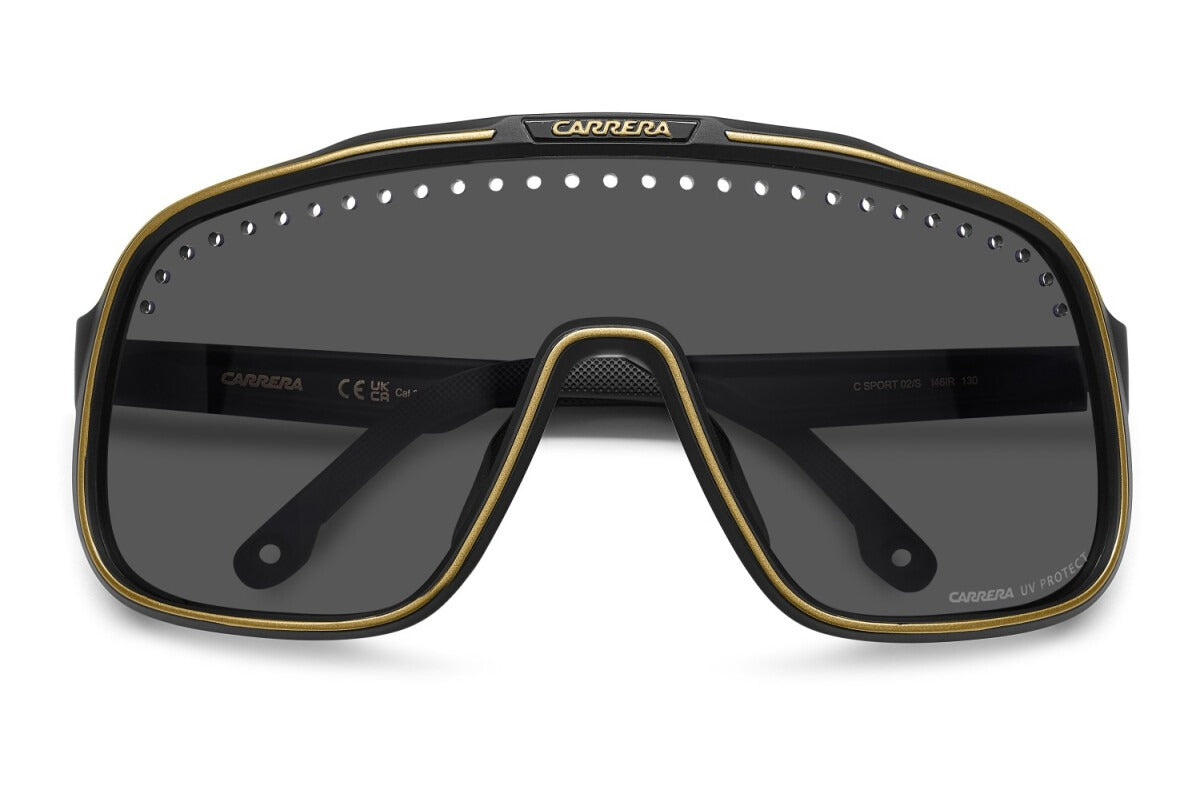 Carrera Lentes de Sol, Marco Negro con Dorado — Caballero