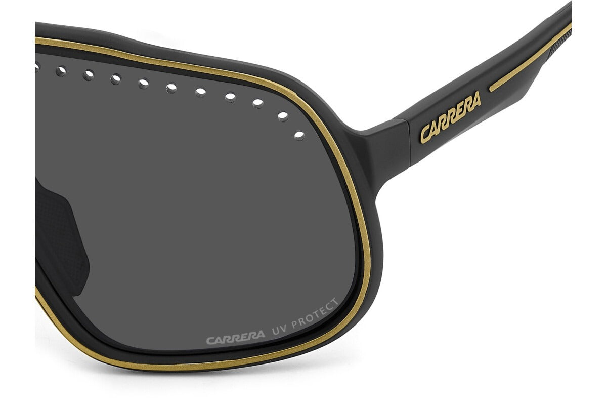 Carrera Lentes de Sol, Marco Negro con Dorado — Caballero
