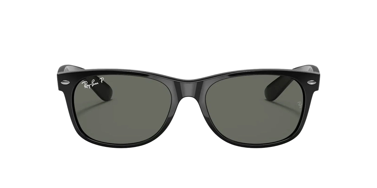 Ray-Ban Wayfarer Classic, Marco Negro, Cristal Verde — Unisex
