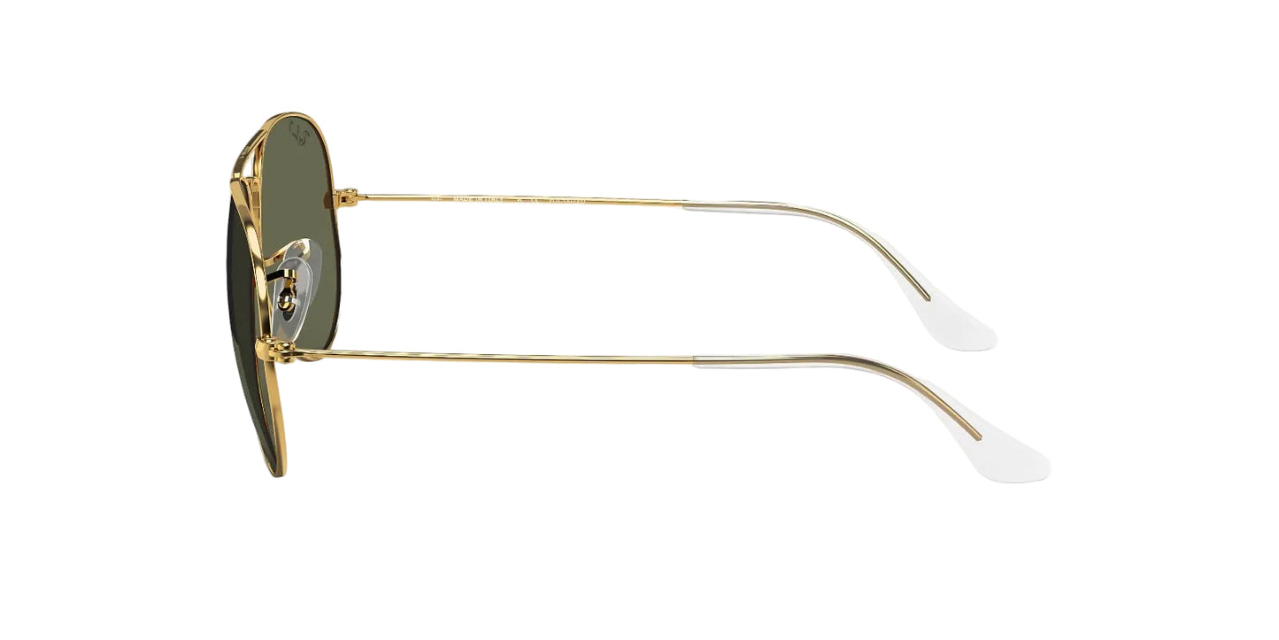 Ray-Ban Aviator, Marco Dorado, Cristal Verde — Unisex