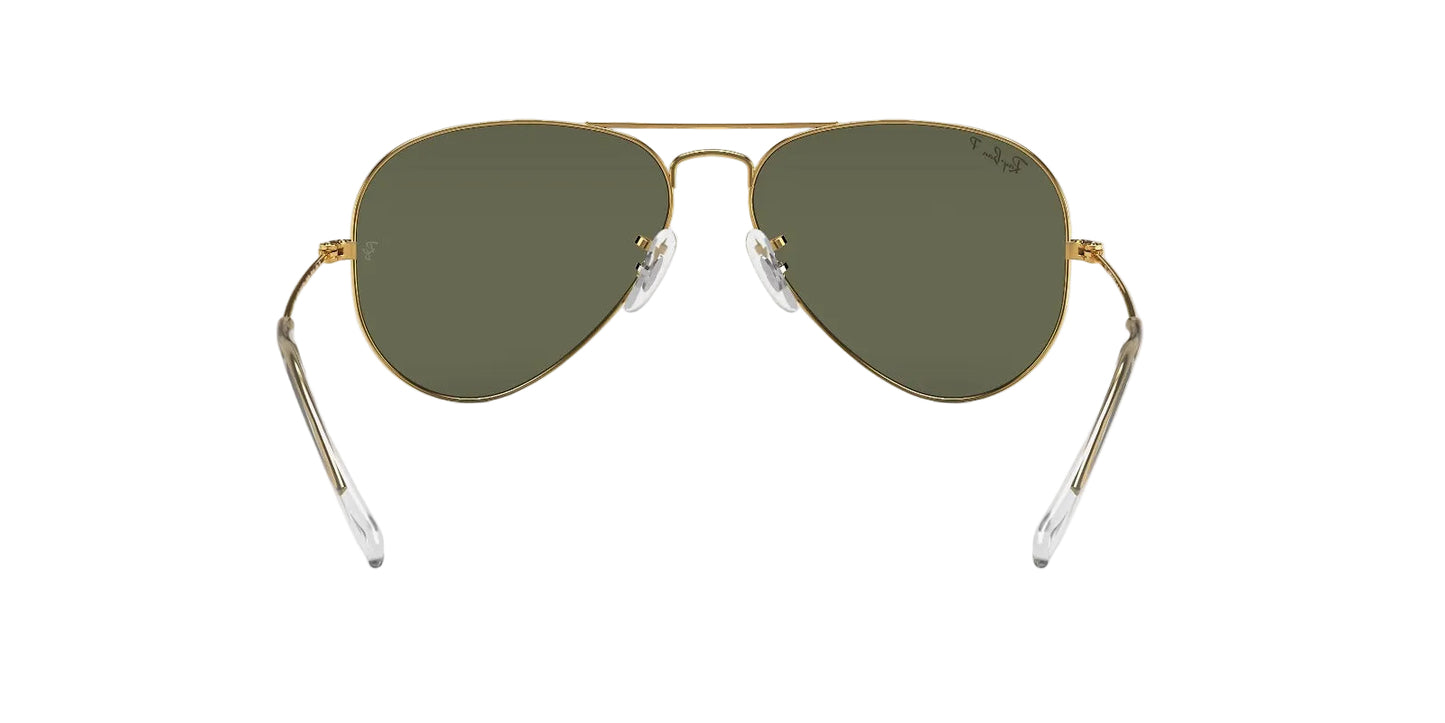 Ray-Ban Aviator, Marco Dorado, Cristal Verde — Unisex