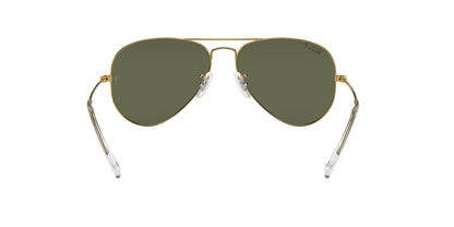 Ray-Ban Aviator, Marco Dorado, Cristal Verde — Unisex