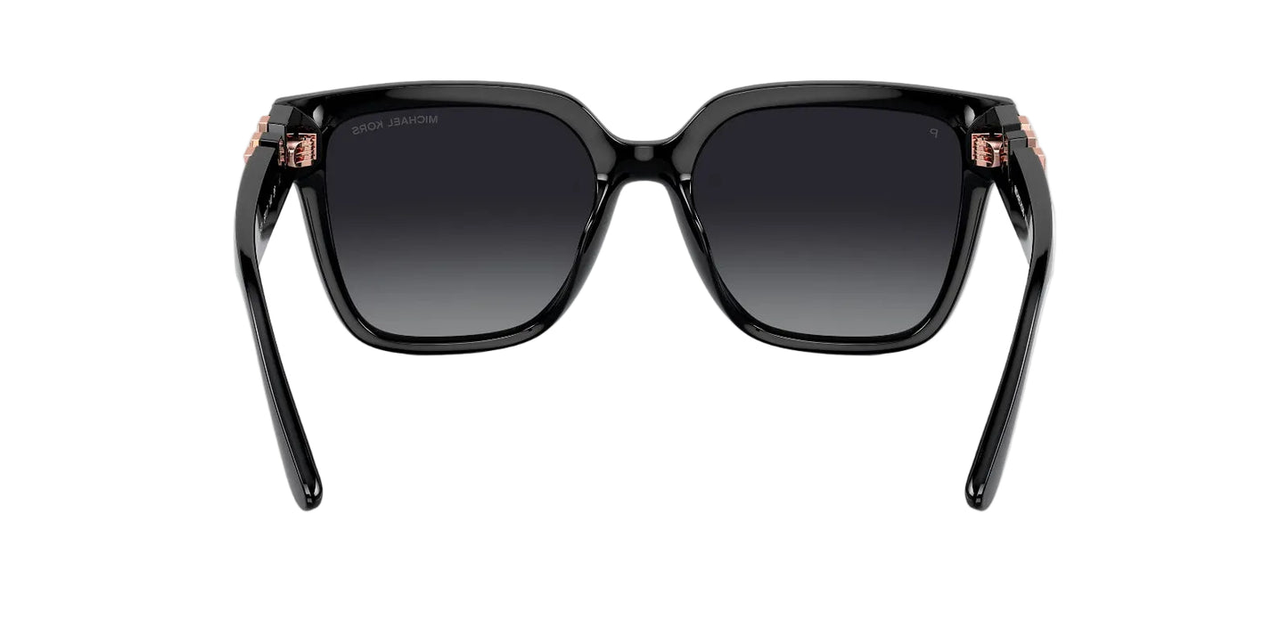 Michael Kors Lentes de Sol, Marco Negro Pulido, Espejo Sapphire — Dama