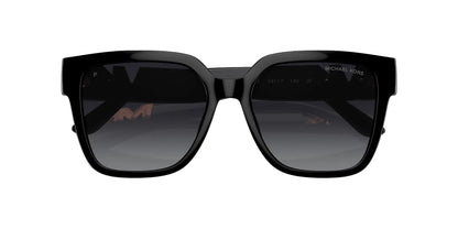 Michael Kors Lentes de Sol, Marco Negro Pulido, Espejo Sapphire — Dama