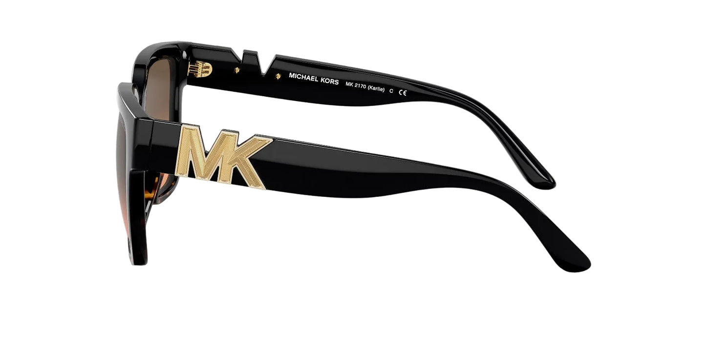 Michael Kors Lentes de Sol, Marco Negro/Carey, Naranja Degradado — Dama