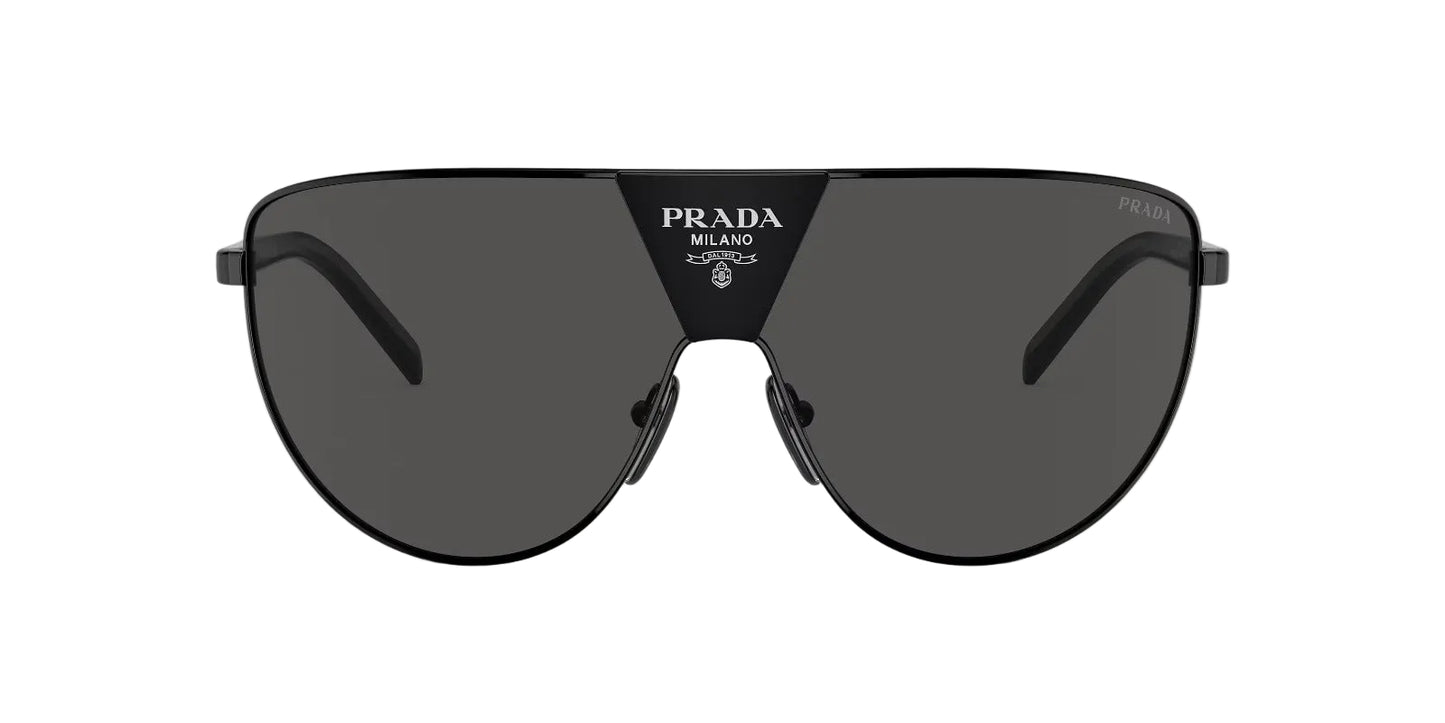 Prada Lentes de Sol, Marco Metal Negro — Caballero