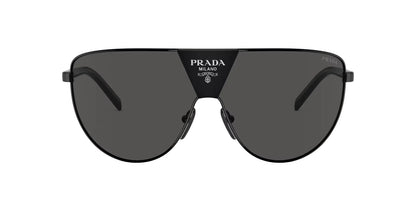 Prada Lentes de Sol, Marco Metal Negro — Caballero