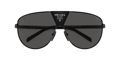 Prada Lentes de Sol, Marco Metal Negro — Caballero