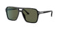 Prada Lentes de Sol, Marco Negro, Cristal Gris Oscuro — Caballero
