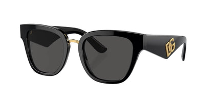 Dolce & Gabbana Lentes de Sol, Marco Negro, Gris Obscuro — Dama