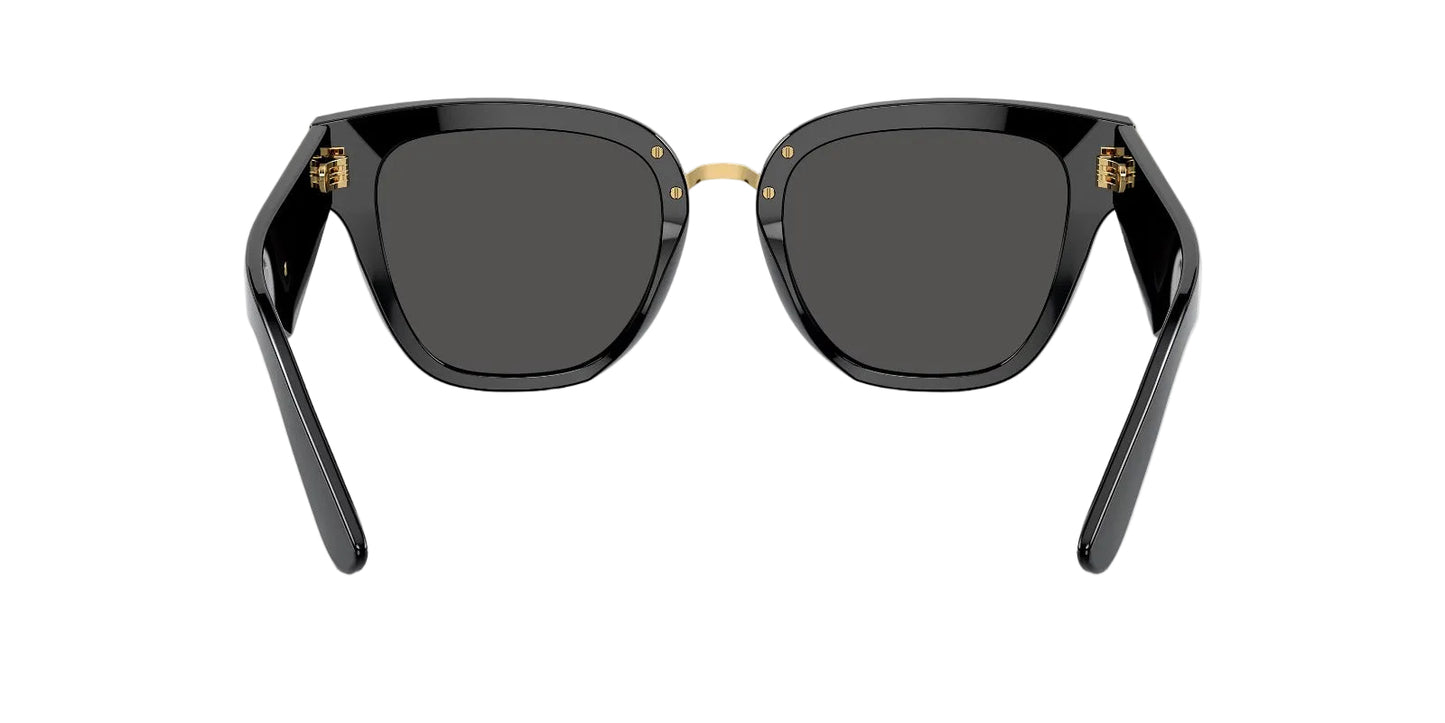 Dolce & Gabbana Lentes de Sol, Marco Negro, Gris Obscuro — Dama