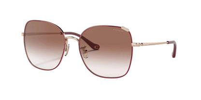 Coach Lentes de Sol, Oro Rosa/Borgoña Degradado — Dama