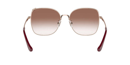 Coach Lentes de Sol, Oro Rosa/Borgoña Degradado — Dama