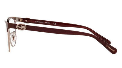 Coach Lentes Oftálmicos, Marco Borgoña/Oro Rosa — Dama