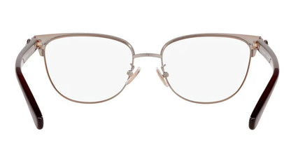Coach Lentes Oftálmicos, Marco Borgoña/Oro Rosa — Dama
