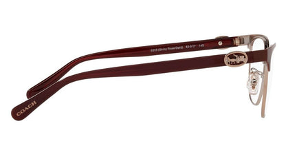 Coach Lentes Oftálmicos, Marco Borgoña/Oro Rosa — Dama