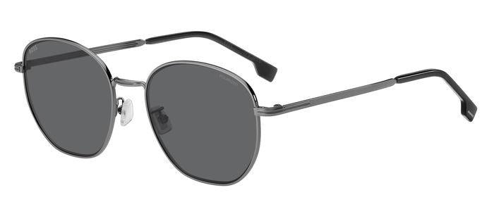 Hugo Boss Lentes de Sol, Marco Gris Obscuro — Caballero