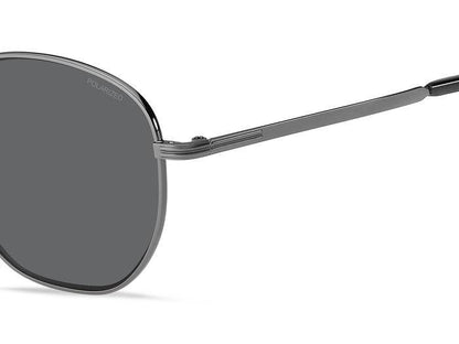 Hugo Boss Lentes de Sol, Marco Gris Obscuro — Caballero