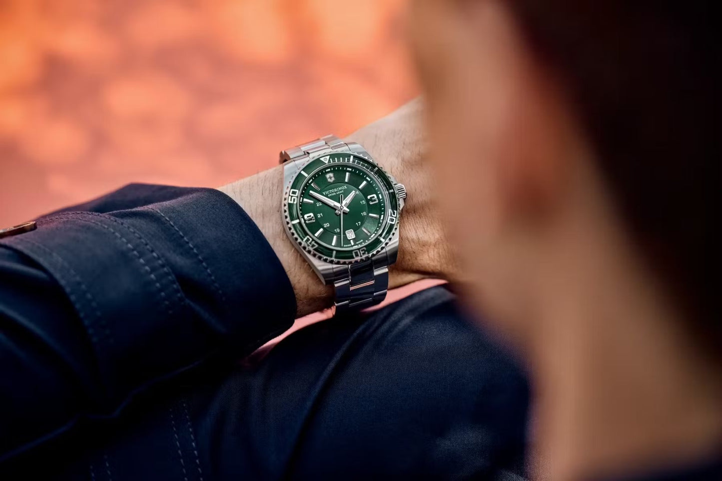 Victorinox Maverick Large, Carátula Verde — Caballero