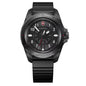 Victorinox Journey 1884, PVD Negro, Correa Caucho — Caballero