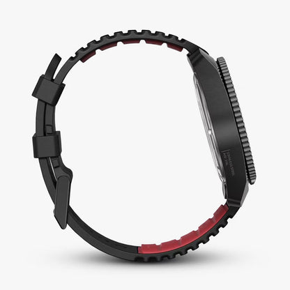 Victorinox Journey 1884, PVD Negro, Correa Caucho — Caballero