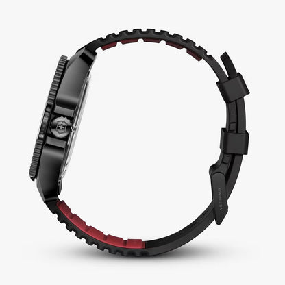 Victorinox Journey 1884, PVD Negro, Correa Caucho — Caballero