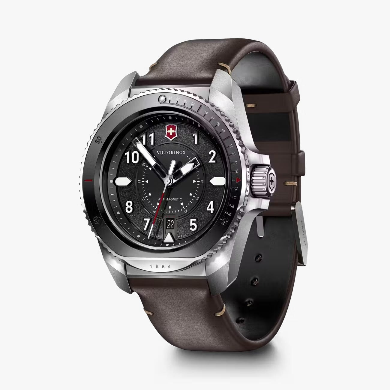 Victorinox Journey 1884, Correa Piel Café — Caballero