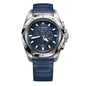 Victorinox I.N.O.X Chrono, Carátula Azul, Correa Caucho — Caballero
