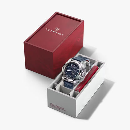 Victorinox I.N.O.X Chrono, Carátula Azul, Correa Caucho — Caballero