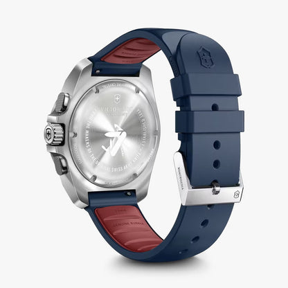 Victorinox I.N.O.X Chrono, Carátula Azul, Correa Caucho — Caballero