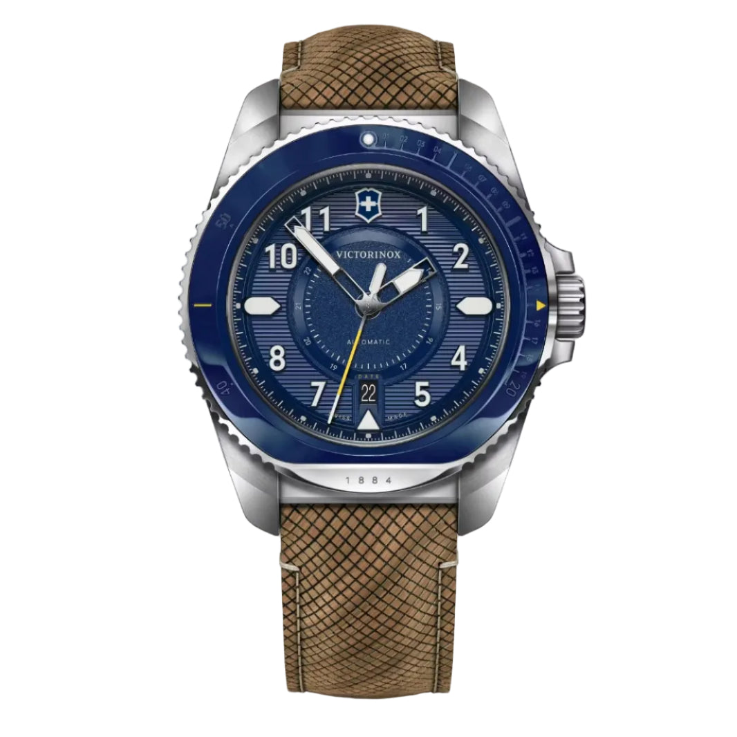 Victorinox Journey 1884 Automático, Carátula Azul Mate — Caballero
