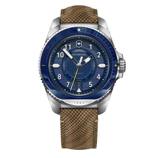 Victorinox Journey 1884 Automático, Carátula Azul Mate — Caballero