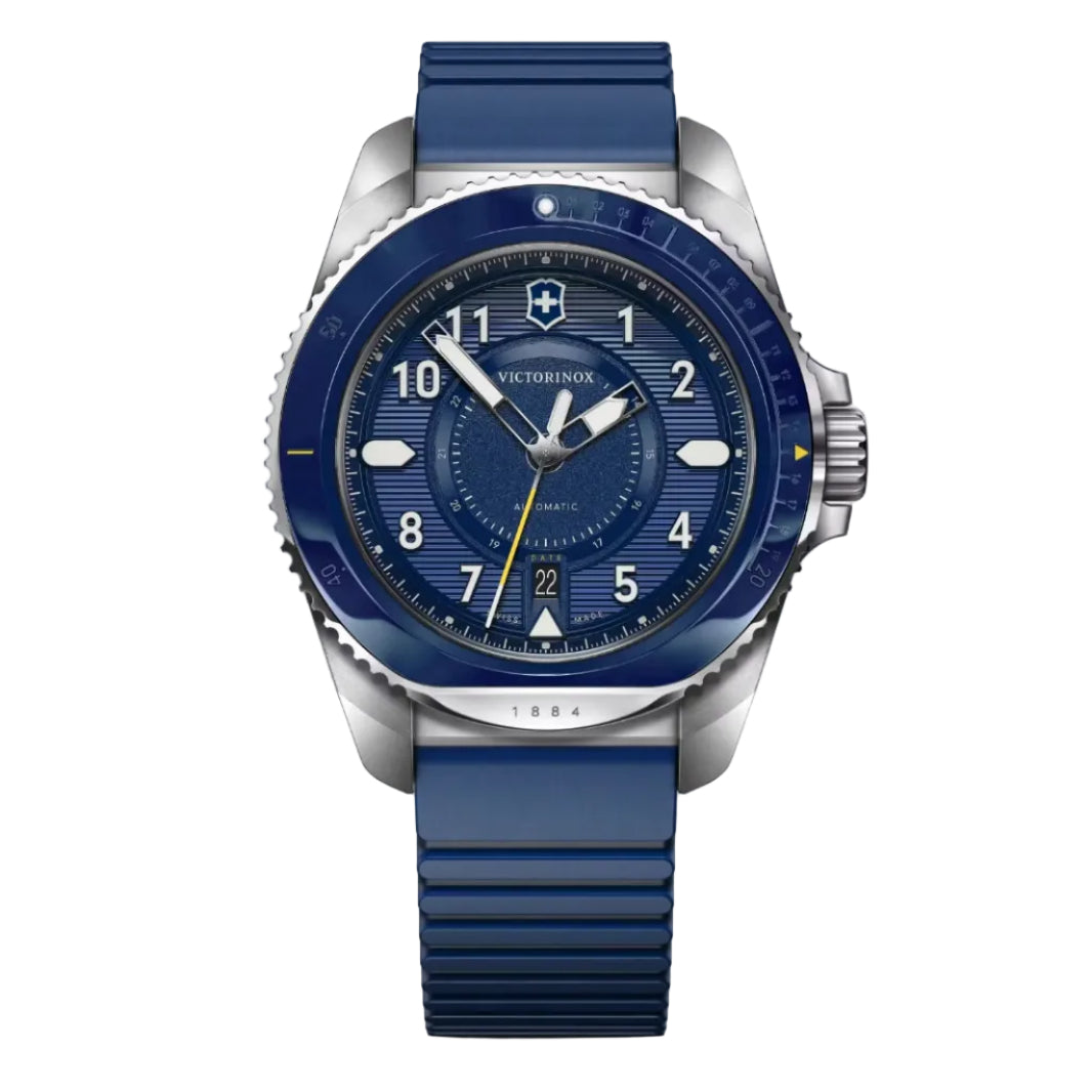 Victorinox Journey 1884 Automático, Carátula Azul Mate — Caballero