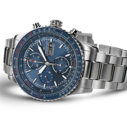 Hamilton Aviation Converter Auto Chrono, Carátula Azul — Caballero