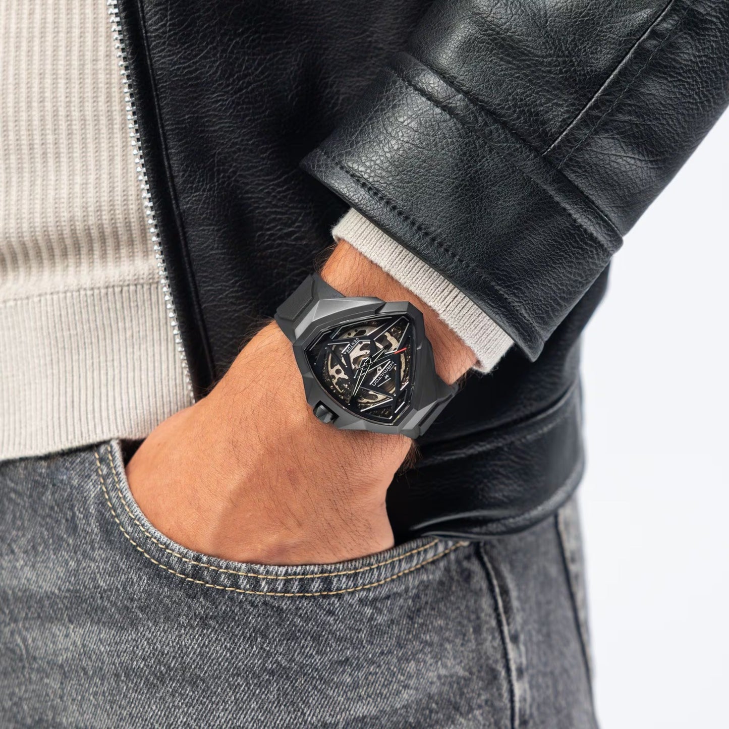Hamilton Ventura Edge Skeleton, PVD Negro — Caballero