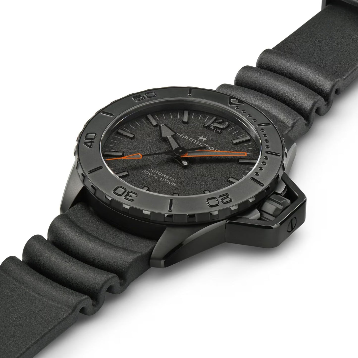 Hamilton Khaki Navy Frogman Auto, PVD Negro — Caballero