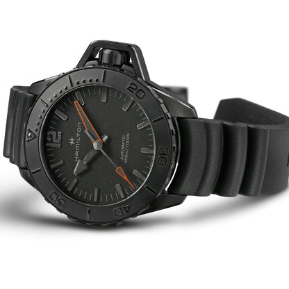 Hamilton Khaki Navy Frogman Auto, PVD Negro — Caballero