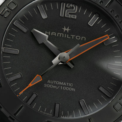 Hamilton Khaki Navy Frogman Auto, PVD Negro — Caballero