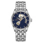 Hamilton Jazzmaster Open Heart Auto, Azul Degradado, Extensible Acero — Caballero