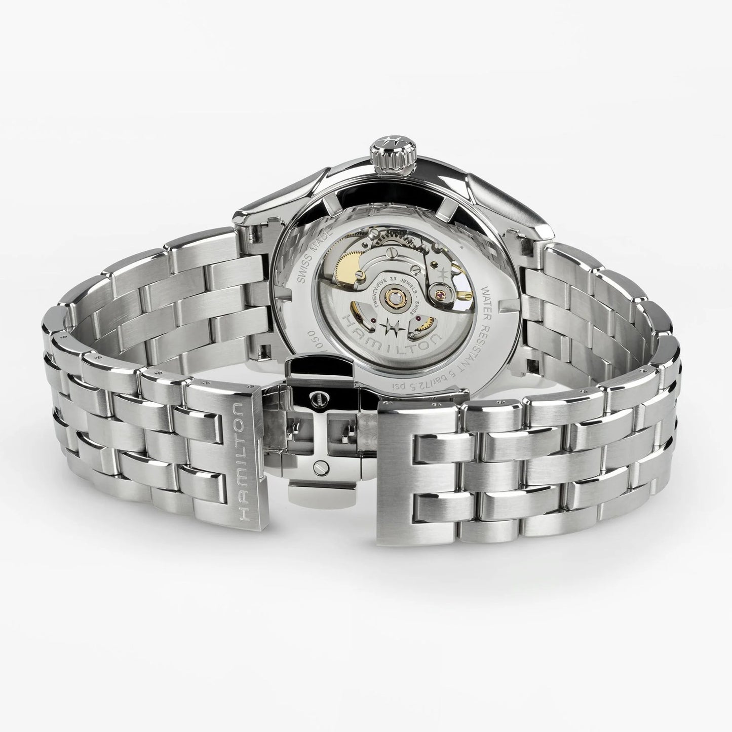 Hamilton Jazzmaster Open Heart Auto, Azul Degradado, Extensible Acero — Caballero