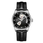 Hamilton Jazzmaster Open Heart Auto, Negro Degradado, Correa Piel — Caballero