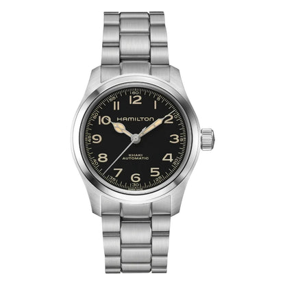 Hamilton Khaki Field Murph, Día-Fecha Central, Extensible Acero — Caballero