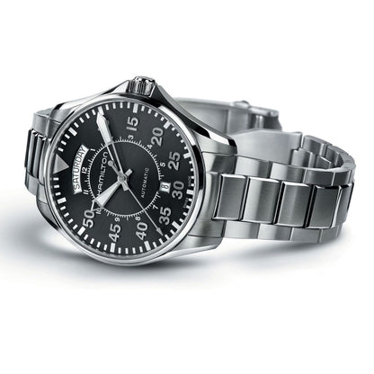 Hamilton Khaki Aviation Pilot Day Date Auto, Carátula Negra — Caballero