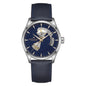 Hamilton Jazzmaster Open Heart Auto, Azul, Correa Piel — Caballero