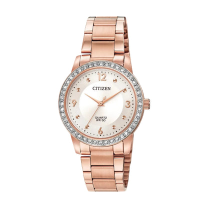 Citizen PVD Rosa, Cristales Swarovski — Dama