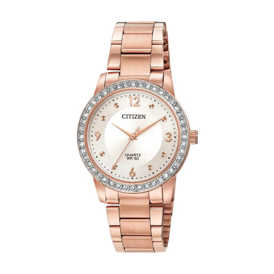 Citizen PVD Rosa, Cristales Swarovski — Dama