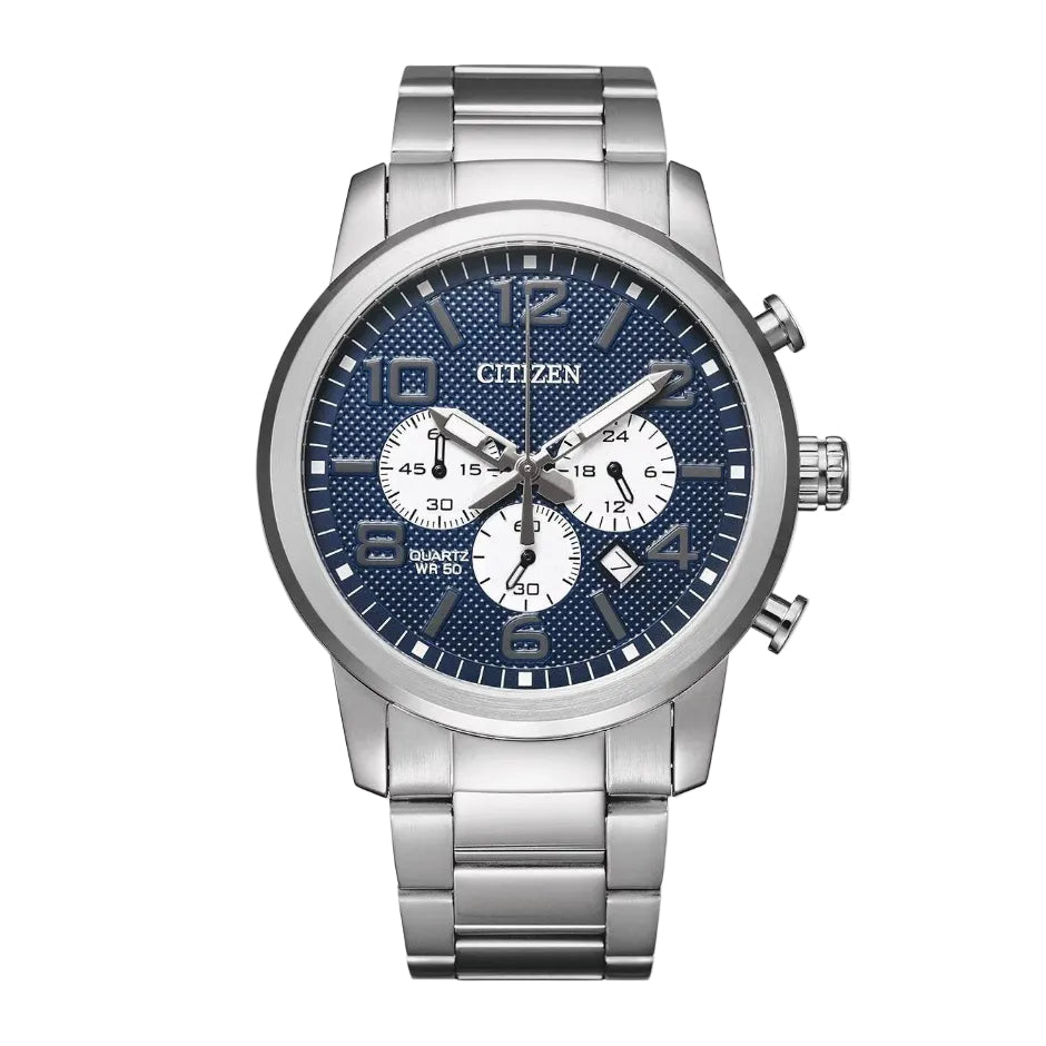 Citizen Cronógrafo, Carátula Azul — Caballero