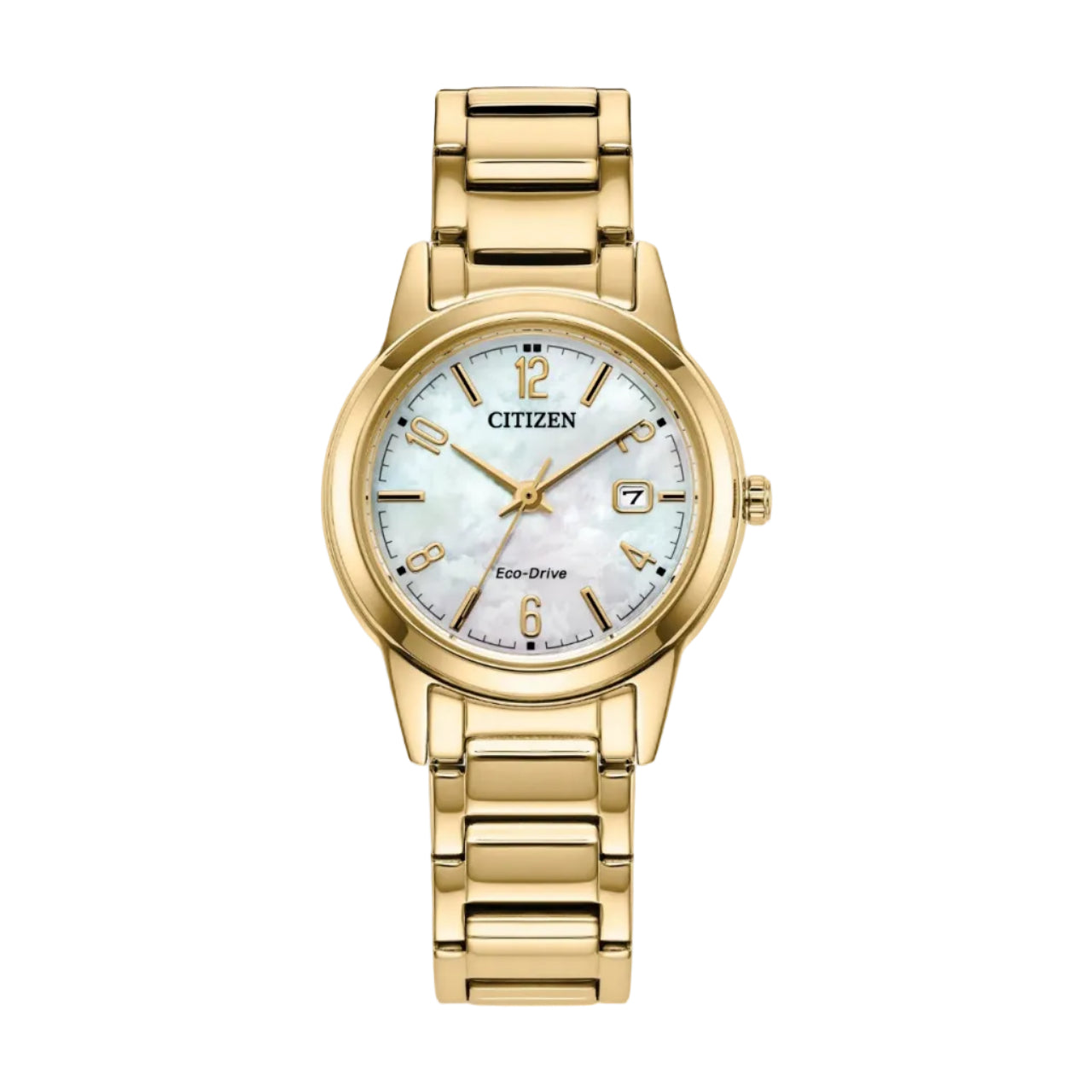 Citizen Dress Classic, PVD Dorado, Madre Perla — Dama