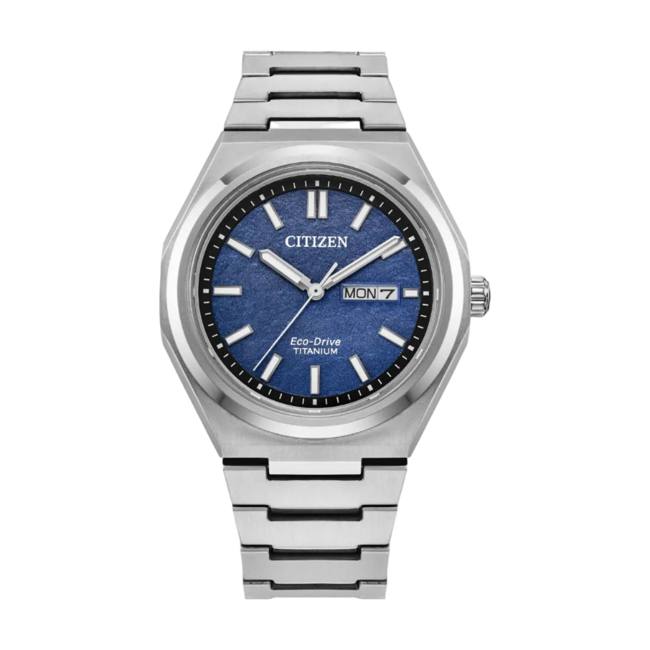 Citizen Súper Titanio Eco-Drive, Carátula Azul — Caballero
